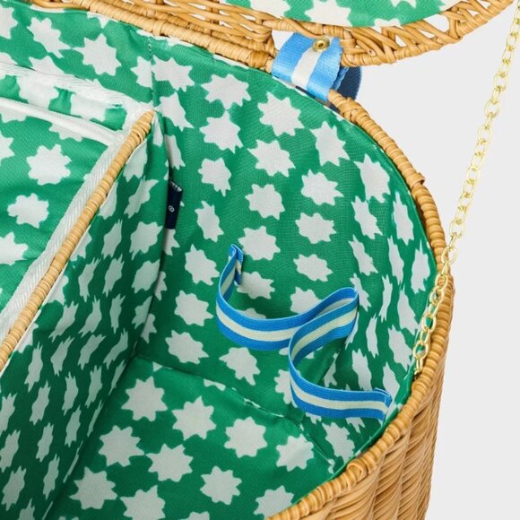 NWT Woven Picnic Basket Blue - Roller Rabbit x Target - Picture 4 of 4